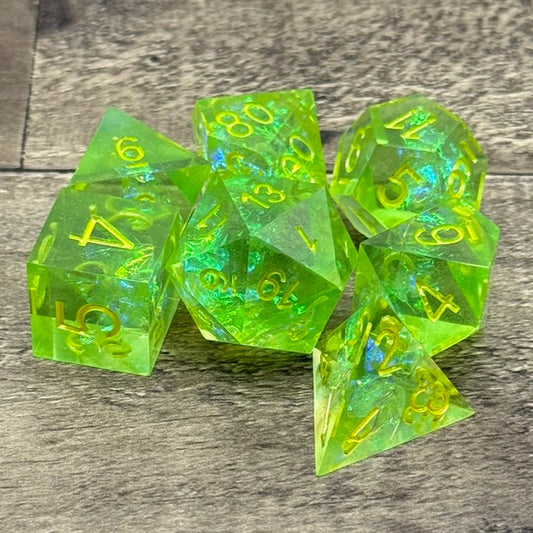 Gelatinous Polyhedrons - 7 standard math rocks that may have eaten something