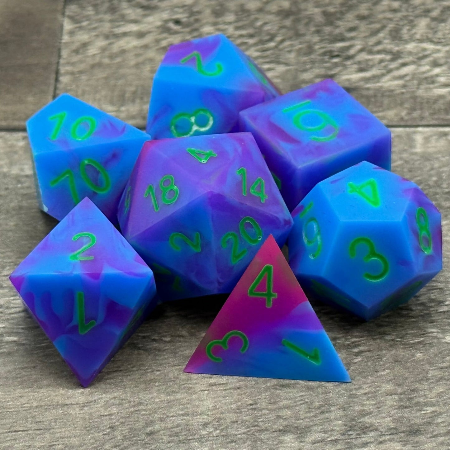 The Grimm - 7 standard math rocks infected with UV reactive pigments