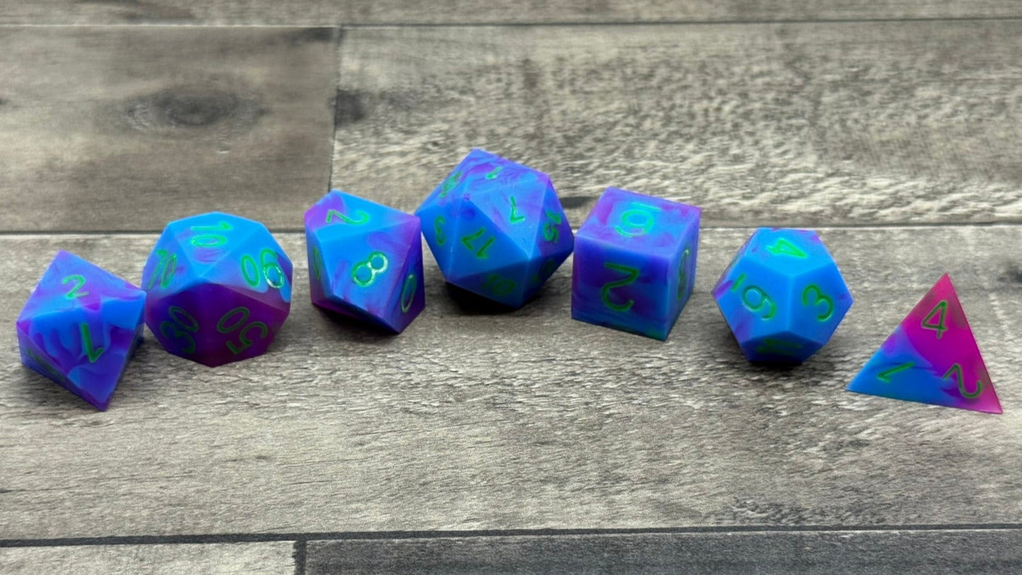 The Grimm - 7 standard math rocks infected with UV reactive pigments