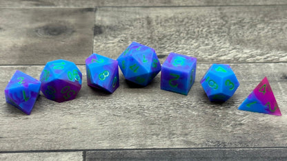 The Grimm - 7 standard math rocks infected with UV reactive pigments